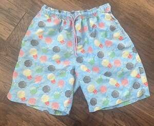 Peter Millar Beach Umbrella Print Swim Trunks